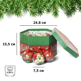 Набор ёлочных шаров Winter Glade, папье-маше, 14 шт. 7514G219