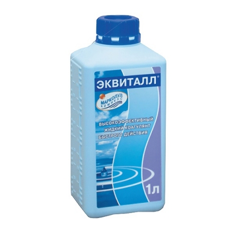 products/Средство для бассейна Маркопул Эквиталл, коагуляция и осветление воды 1л, ХИМ31