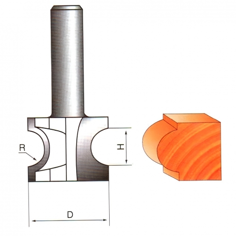 products/Фреза кромочная Globus 1014, D40, полустержневая, надёжное крепление