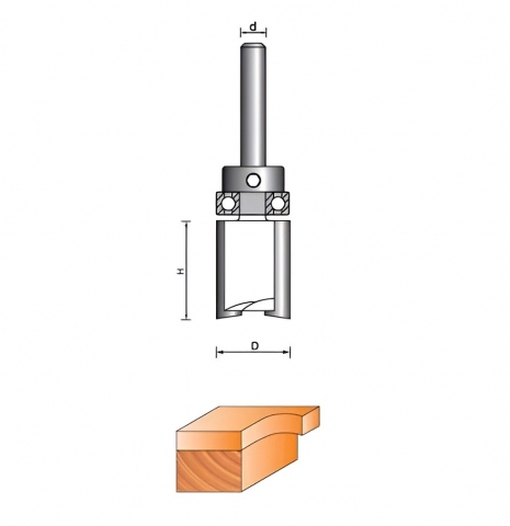 products/Фреза Globus D16H30, прямая, кромочная, для работы с деревом