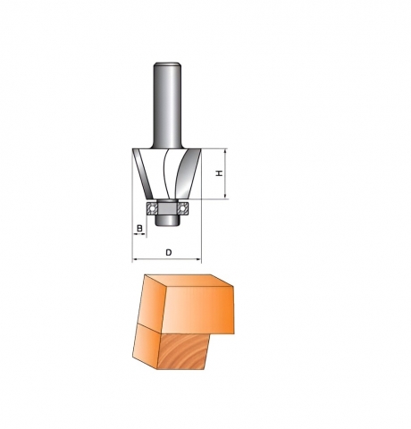 products/Фреза кромочная Globus, 1024, угол 45°, D48, с нижним подшипником
