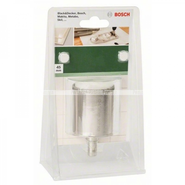 Коронка Bosch Ceramic 2609256C88, для керамики, алмазное покрытие, 45мм