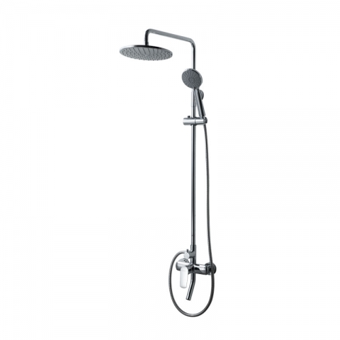products/Душевая колонна со смесителем для ванны, поворотный излив Bravat Rhein F6429564CP-A-ENG