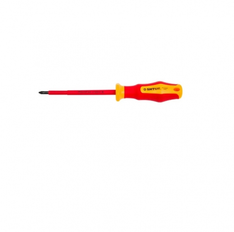 products/Отвертка диэлектрическая SHTOK PH2x125мм 1000V 09206, магнитный наконечник