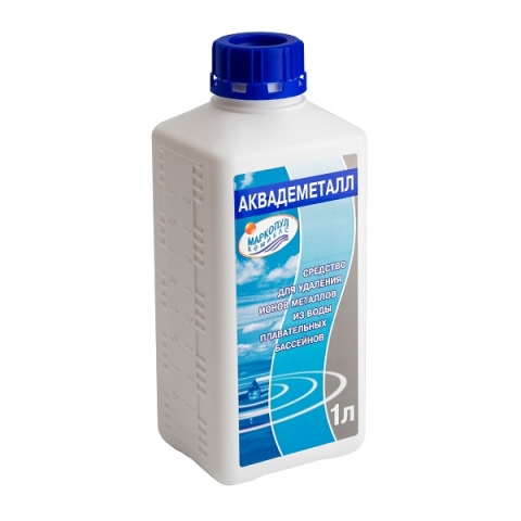 products/Средство для бассейна Маркопул Аквадеметалл, для удаления ионов металлов 1л, арт. ХИМ38