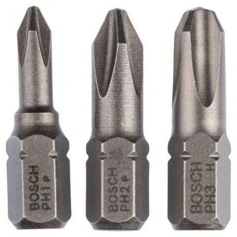 products/Набор из 3 насадок-бит Bosch Standard (PZ) PZ1; PZ2; PZ3; 25 mm (арт. 2609255967)