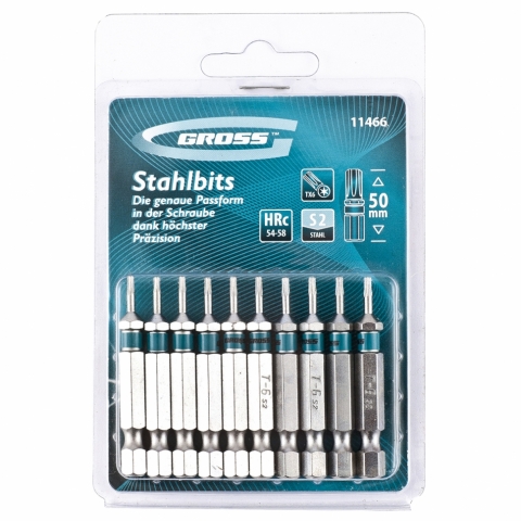 products/Набор бит TORX 6х50, сталь S2, 10 шт GROSS 11466