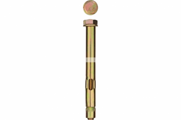 ЗУБР 8 x 45 мм, 100 шт, болт анкерный, желтый цинк 302312-08-045