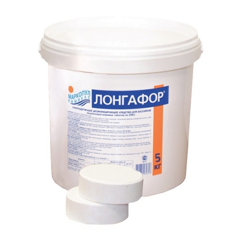 products/Средство для бассейна Маркопул Лонгафор, дезинфекция 5кг, ХИМ27