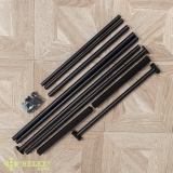 Напольная вешалка для одежды Helex Home W-23, тёмно-серая