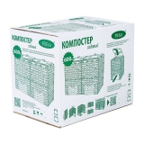 Компостер Piteco с крышкой 600 л чёрный К1160