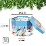 Набор ёлочных шаров Winter Glade, папье-маше, 14 шт. 7514G080