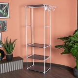 Напольная вешалка для одежды HELEX Home белая W-04-1