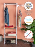 Напольная вешалка для одежды HELEX Home белая W-04-1