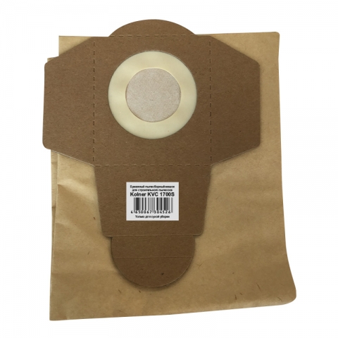 products/Бумажный пылесборный мешок (100 шт) с черно- белым стикером KVC1700S, Kolner арт. кн1700вцсбм