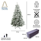 Ель Royal Christmas Flock Tree Promo PVC Hinged 120 см, 164120