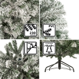 Ель Royal Christmas Flock Tree Promo PVC Hinged 120 см, 164120