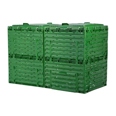 products/Компостер Piteco с крышкой 600 л зелёный К2060