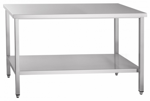 products/Стол производственный СПРП-6-4 (1400х600х850мм) пристенный нерж. Abat арт.210000080697
