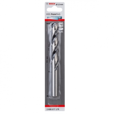 products/Спиральное сверло Bosch HSS PointTeQ 12.0 мм DIN 338 (135 град.) по металлу (арт. 2608577176)