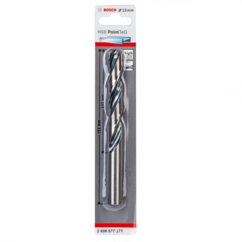 products/Спиральное сверло Bosch HSS PointTeQ 13.0 мм DIN 338 (135 град.) по металлу (арт. 2608577177)