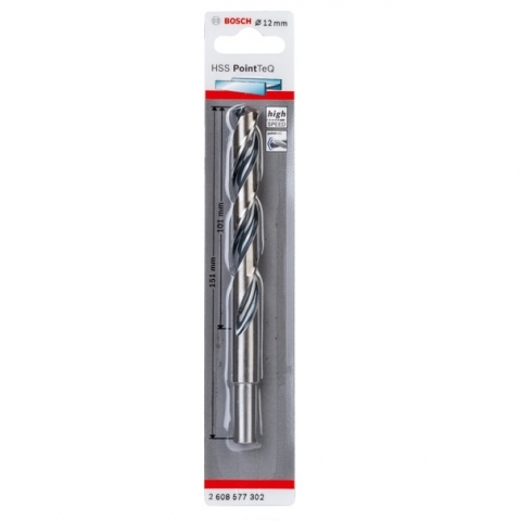 products/Спиральное сверло Bosch HSS PointTeQ 12.0 мм DIN 338 (135 град.) по металлу (арт. 2608577302)