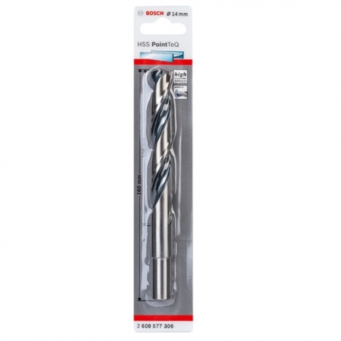 products/Спиральное сверло Bosch HSS PointTeQ 14.0 мм DIN 338 (135 град.) по металлу (арт. 2608577306)