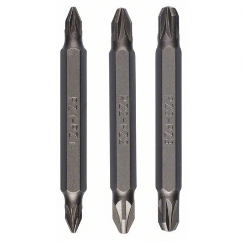 products/Биты двухсторонние PZ PZ 60 мм 1.2.3 XH Bosch (3 шт.) (арт. 2609255962)