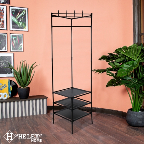products/Напольная вешалка для одежды Helex Home W-31, чёрная