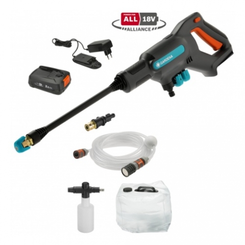 products/Мойка высокого давления аккумуляторная Gardena AquaClean 24/18V P4A Premium Set 14800-34.000.00	