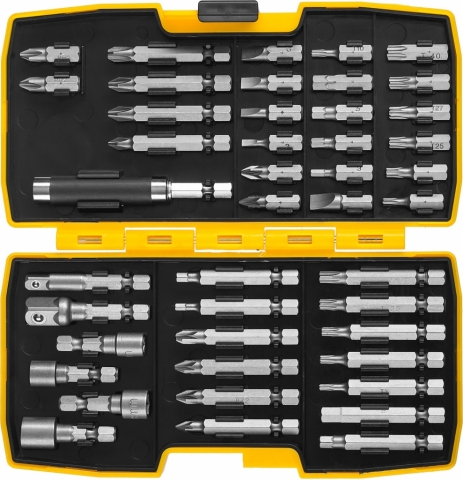 products/Набор STAYER "PROFI": Биты многофункциональные CR-MO, головок и адаптеров в ударопрочном компактном боксе, 44 предмета арт.26135-H44