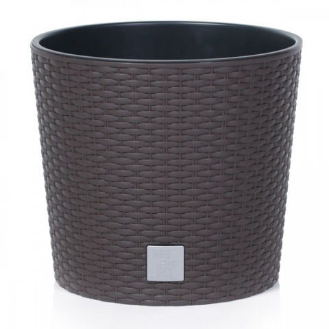 products/Кашпо для цветов Prosperplast RATO ROUND венге, 2 предмета, 35 л и 37.65 л DRTUS400L-440U