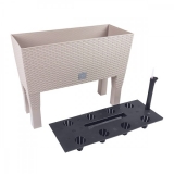 Кашпо для цветов Prosperplast Rato Case High 72 л с автополивом мокко, арт. DRTC800H-7529U