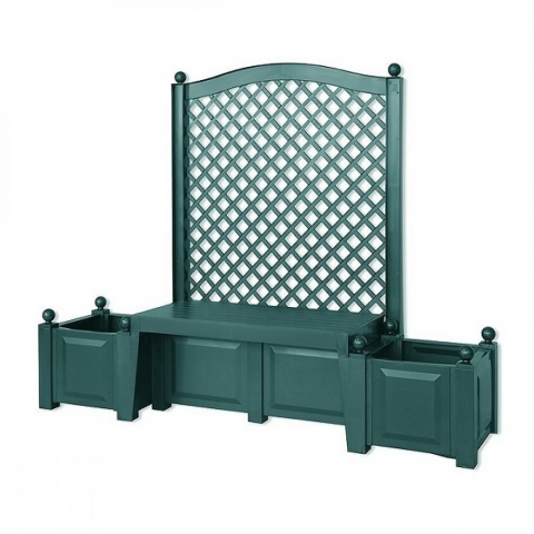products/Скамейка KHW Копенгаген с клумбой зеленая, арт. 43503