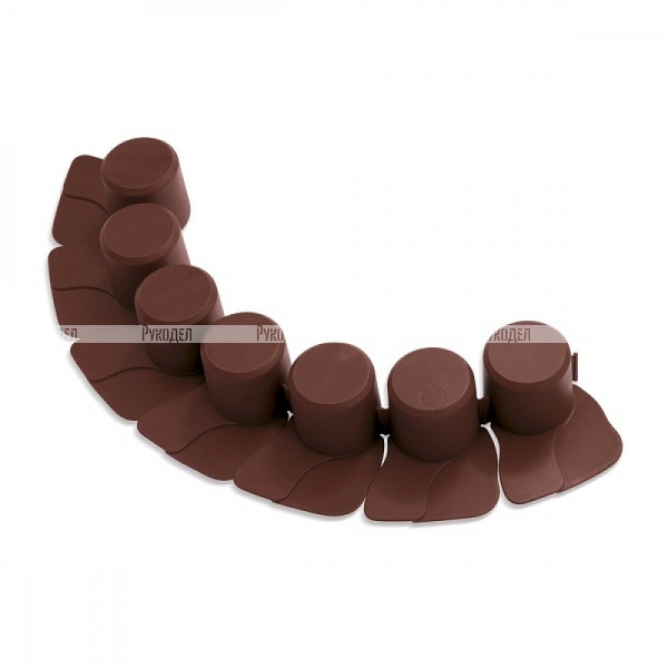 Бордюр садовый Prosperplast Palisada 6см/4,05м, коричневый, арт. IPAL7-R222
