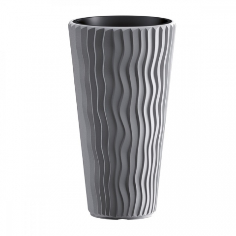 products/Кашпо для цветов Prosperplast SANDY SLIM 18 и 45 л, серое, арт. DPSP400-405U