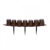Бордюр садовый Prosperplast Palisada 6см/4,05м, коричневый, арт. IPAL7-R222