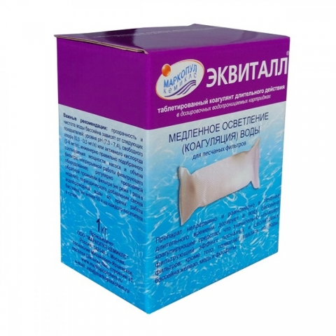products/Средство для бассейна Маркопул Эквиталл, осветление воды 1кг, арт. ХИМ05