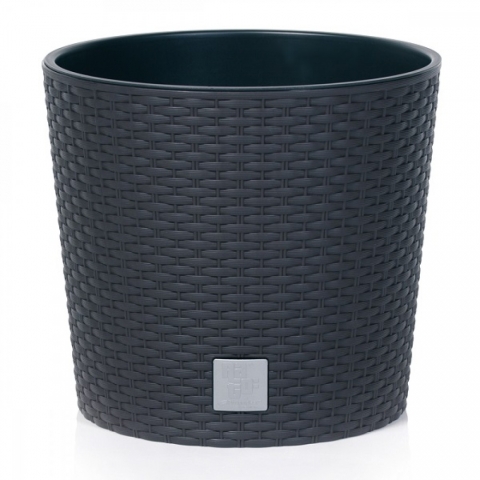 products/Кашпо для цветов Prosperplast RATO ROUND антрацит 2 предмета 35 и 37,65л DRTUS400L-S433