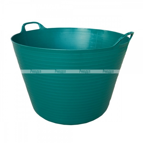 Корзина пластиковая Helex 60л, темно-зеленая, арт. H860
