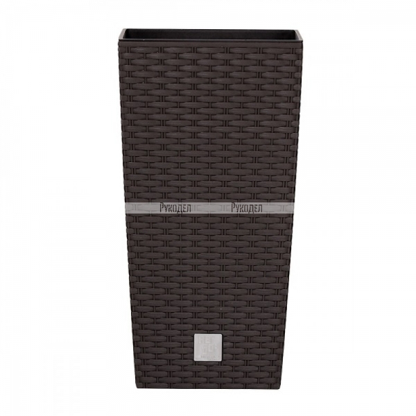 Кашпо для цветов Prosperplast Rato Square 49 л венге, арт. DRTS325-440U