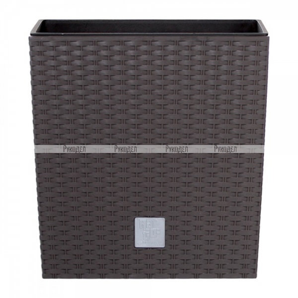 Кашпо для цветов Prosperplast Rato Low 37+64л, венге, арт. DRTS400L-440U