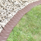 Бордюр садовый Prosperplast Palisada 1,2см/3,8м, коричневый, арт. IPAK1-R222