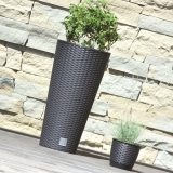 Кашпо для цветов Prosperplast Rato Tubus 15+27л, венге, арт. DRTUS300-440U